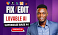 build edit fix vibe coding web apps with loveable base44