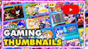 design sonic and roblox youtube thumbnails