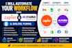 automate your workflow using zapier, make, and online forms