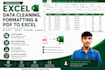 excel data cleaning data entry PDF to excel expert