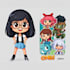 draw chibi or cartoon character illustration and stickers
