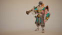 create a stylized 3d game character model in overwatch art style