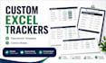 create custom excel trackers, templates, and control sheets