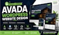 design responsive wordpress website with avada theme customization
