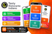 design a modern restaurant website or web app