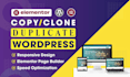 create a pixel perfect wordpress website clone