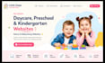 design daycare preschool kindergarten website nanny babysitting website