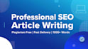 write SEO blog posts and articles for your website