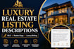 write luxury real estate listing descriptions