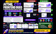 repair HTML CSS frontend bugs and cross browser display issues