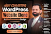 copy clone duplicate or redesign wordpress website using elementor pro