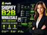 setup shopify b2b wholesale b2 apps inventory sync moq y2k shopify website