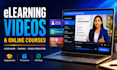 create elearning video, online course and ai explainer training video