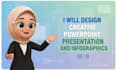 design creative powerpoint presentation and infographics