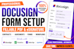 fillable PDF and docusign form setup for contracts and agreements