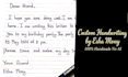handwrite personal letters and notes neatly