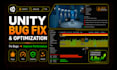 fix bugs, optimize and improve your unity game