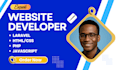 do web development using HTML, CSS react lovable laravel PHP, HTML email design