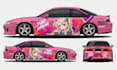 do itasha car wrap design, vehicle, van and racing wrap