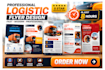 create a stunning trucking freight broker and dispatch flyer