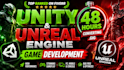 develop mobile game in unity 2d 3d, unreal engine game developer