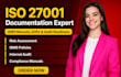 create iso 27001 isms documentation, sop, audit manual and plan