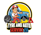 do cartoon truck towing service logo design