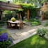 design landscape, terrace, backyard, pool, and patio