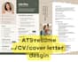 rewrite and design resume, CV and cover letter