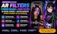 ar filter vtuber rigging game filter 3d mask filter burnt peanut tiktok effect