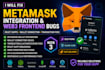 fix metamask integration and web3 frontend bugs in react dapps