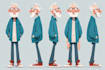 design a professional cartoon character
