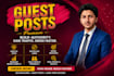 publish guest posts on real traffic websites