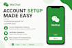 help with wechat account setup and support