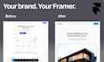 customize a framer template to match your brand