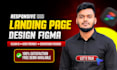 create figma landing page design for startups