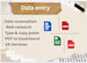 do data document processing and data entry