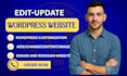 design wordpress theme or plugin update wordpress website redesign wordpress