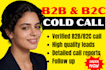 do b2c b2b cold calling and set verified appointments to boost sales