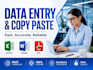 expert in data entry and web research