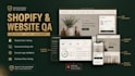 do website domain QA and shopify store testing