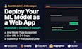deploy your machine learning model as a streamlit, gradio or fastapi web app