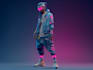 design anime character , cyberpunk character