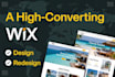 design a high converting wix website and wix website redesign