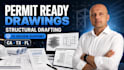 draft retaining wall permit ready structural drawing city permit review ca tx fl