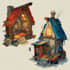 illustrate 2d environment concept art and backgrounds