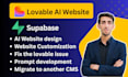 fix lovable bugs lovable ai website, lovable supabase, develop lovable