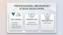 do frontend web development, HTML5 CSS tailwindcss vue js nuxt js