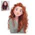 draw a portrait in semi realism style