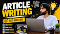do article writing content writing translation